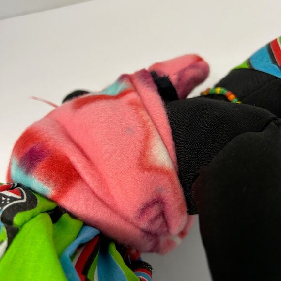 Vintage 2008 Handmade African Mother figure Doll with Baby on Back - Picture 6 of 9